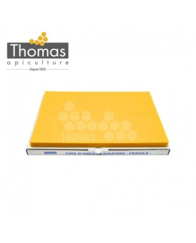 Feuilles de cire gaufrées - 1kg / 20 pièces