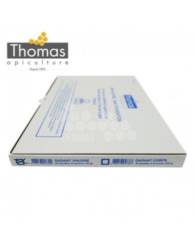 Feuilles de cire gaufrées - 1kg / 20 pièces