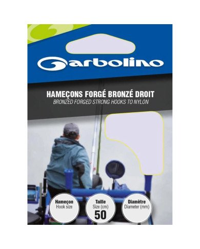 Hameçon monté Forge bronze droit - MB Wood